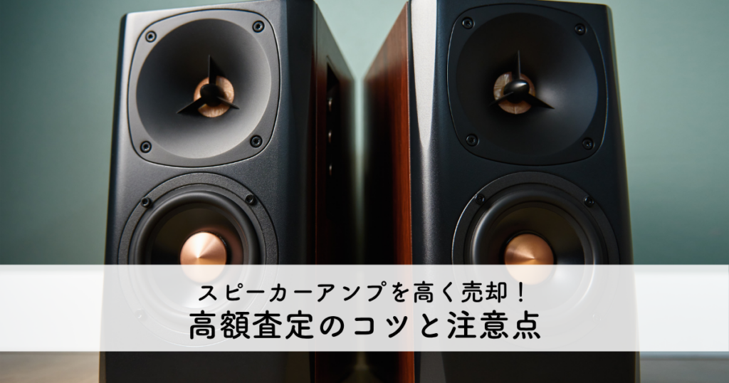 スピーカーアンプを高く売却するポイント！高額査定を狙うコツと注意点を解説